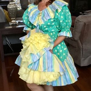 Square dance skirt and blouse costume
